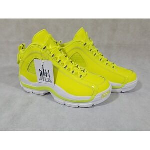 NEW Fila Grant Hill 2 Basketball Shoes Men Size 7 Women 8.5 Neon Yellow Sneakers